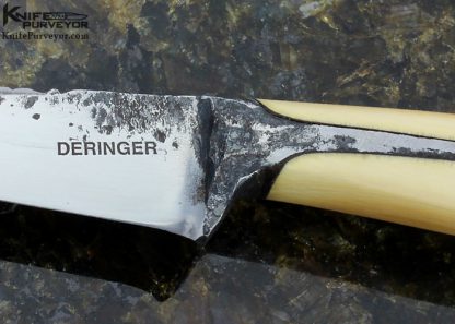 Christoph Deringer Custom Knife Hand Forged From a 1" Ball Bearing (52100 Steel) Wharncliffe Straight Knife - Image 2
