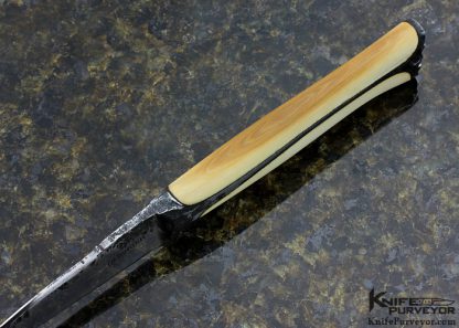 Christoph Deringer Custom Knife Hand Forged From a 1" Ball Bearing (52100 Steel) Wharncliffe Straight Knife - Image 4
