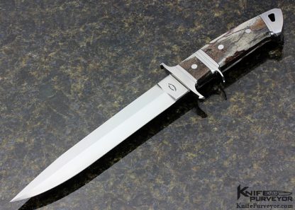 Dietmar Kressler Custom Knife Bone Big Bear Fighter