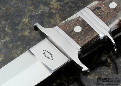 Dietmar Kressler Custom Knife Bone Big Bear Fighter - Image 2