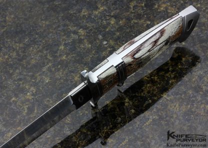 Dietmar Kressler Custom Knife Bone Big Bear Fighter - Image 4