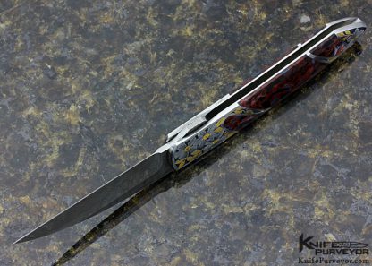 Scott Sawby Custom Knife Pietersite Skimmer Engraved by Marian Sawby - Image 5