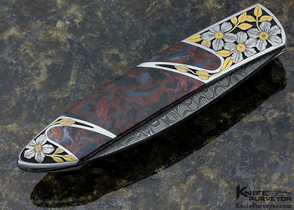 Scott Sawby Custom Knife Pietersite Skimmer Engraved by Marian Sawby - Image 3