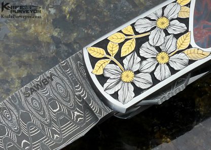Scott Sawby Custom Knife Pietersite Skimmer Engraved by Marian Sawby - Image 2
