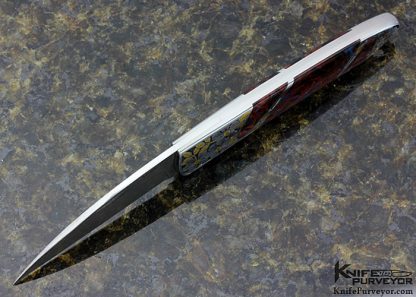 Scott Sawby Custom Knife Pietersite Skimmer Engraved by Marian Sawby - Image 4