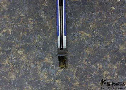 Scott Sawby Custom Knife 14Kt Gold & Lapis "Egret" Button Lock Dagger - Image 5