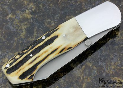 Scott Sawby Custom Knives Stag Combat Utility Self Lock - Image 3