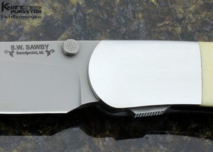 Scott Sawby Custom Knives Stag Combat Utility Self Lock - Image 2