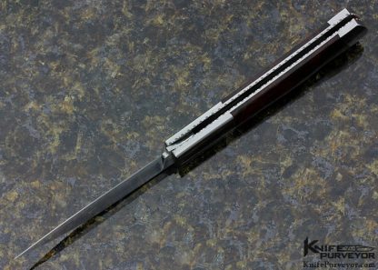 Frank Centofante Custom Knife Desert Ironwood Lockback - Image 5