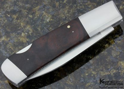 Frank Centofante Custom Knife Desert Ironwood Lockback - Image 3