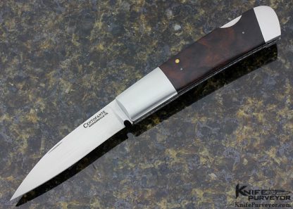 Frank Centofante Custom Knife Desert Ironwood Lockback