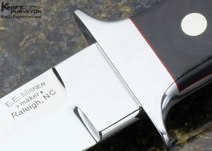 Elton Misner Custom Knife Black Canvas Micarta Bob Loveless Style Dixon Fighter - Image 2