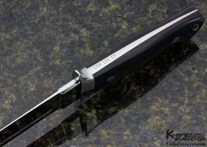 Elton Misner Custom Knife Black Canvas Micarta Bob Loveless Style Dixon Fighter - Image 4