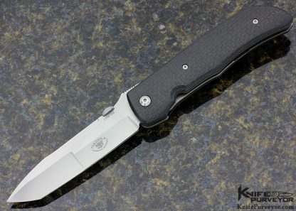 Robert Terzuola Custom Knife "Athena" Carbon Fiber Linerlock