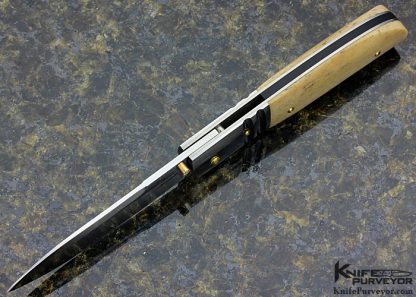 Steve Fecas Custom Knife Semi Skinner Oosic Linerlock - Image 4