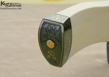 Dr. Fred Carter Custom Sole Authorship Engraved Knife Pre-ban Elephant Ivory Presentation Bowie - Image 7