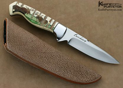 Gaetan Beauchamp Custom Knives Sole Authorship Scrimmshawed  Hunter - Image 3