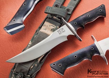 Walter Brend Custom Knife Black Micarta Model 5 D2