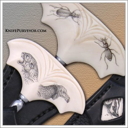 David Lang's Custom Knife:  Push Dagger Scrimmed by Trav Winn - Image 2
