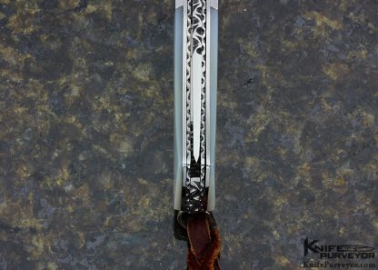 AA Sanders Custom Knife Mother of Pearl Bolster Release Auto - Image 6