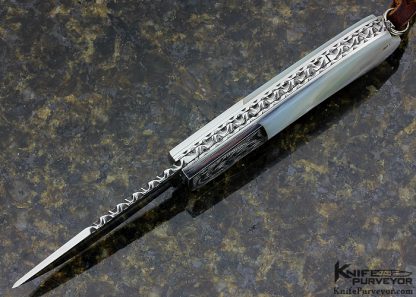 AA Sanders Custom Knife Mother of Pearl Bolster Release Auto - Image 4