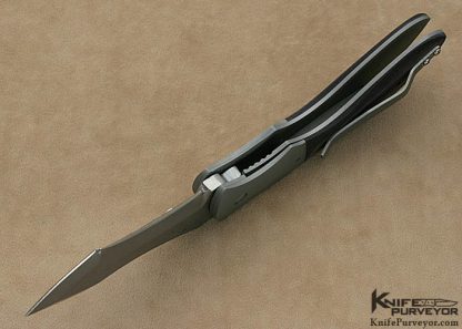 Aaron Frederick Custom Knife S30V & Black & Brown G-10 Linerlock - Image 5