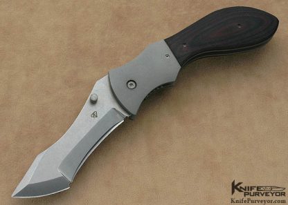 Aaron Frederick Custom Knife S30V & Black & Brown G-10 Linerlock