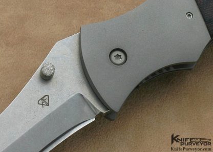 Aaron Frederick Custom Knife S30V & Black & Brown G-10 Linerlock - Image 2