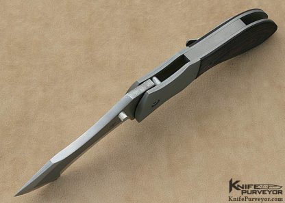 Aaron Frederick Custom Knife S30V & Black & Brown G-10 Linerlock - Image 4