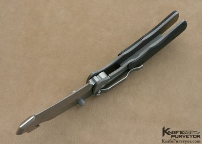 Aaron Fredrick Custom Knife VBSS (Visit Board Search & Seizure) Textured Black G-10 Linerlock - Image 8