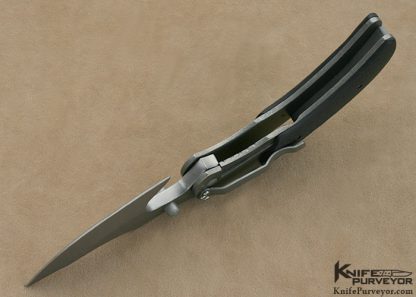 Aaron Frederick Custom Knives S30V & Textured Carbon Fiber Extreme Skinner Liner Lock - Image 7