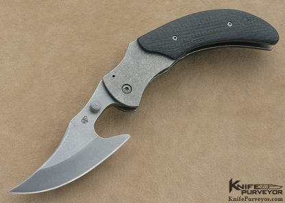 Aaron Frederick Custom Knives S30V & Textured Carbon Fiber Extreme Skinner Liner Lock