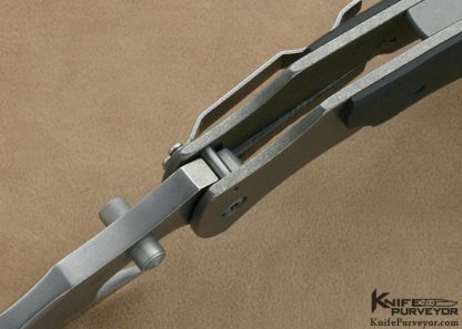 Aaron Frederick Custom Knives S30V & Textured Carbon Fiber Extreme Skinner Liner Lock - Image 6