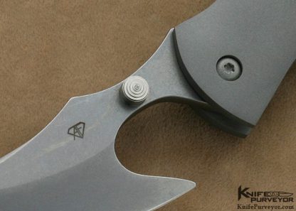 Aaron Frederick Custom Knives S30V & Moon Glow G10  Extreme Skinner Liner Lock - Image 2