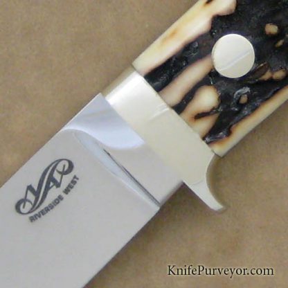 Yoshihito Aida Custom Knife Stag Drop Point Hunter - Image 2
