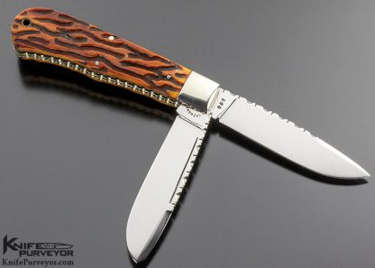 Al Crenshaw Custom Knife Jigged Bone Trapper - Image 3