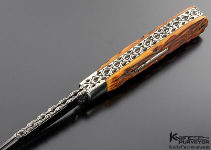 Al Crenshaw Custom Knife Jigged Bone Trapper - Image 6