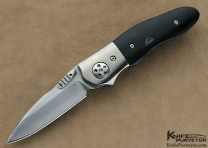 Allen Elishewitz Custom Knife Black Micarta & Titanium Linerlock