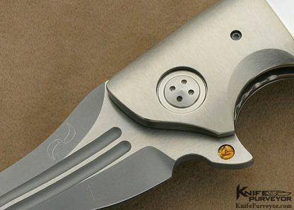 Allen Elishewitz Custom Knife Liong Mah Design #1 Malaysian Jaguar Flipper - Image 2