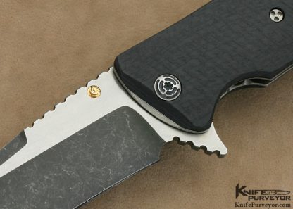 Allen Elishewitz Custom Knife Spatha Carbon Fiber Flipper - Image 2