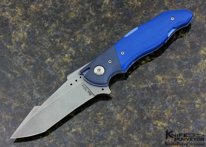 Alan Folts Custom Knife "Inertia" Tanto Style G10 Linerlock Flipper