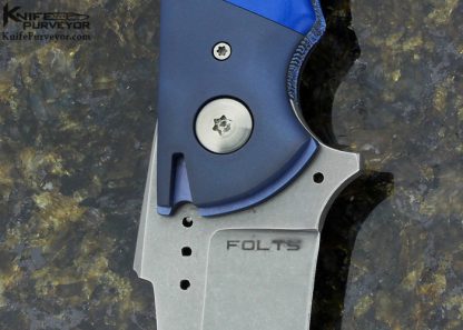 Alan Folts Custom Knife "Inertia" Tanto Style G10 Linerlock Flipper - Image 2