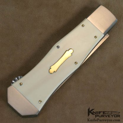 Alex Daniels Custom Knife Pre Ban Elephant Ivory Sam Bell Folding Bowie - Image 3