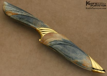 Alex Gev Custom Knives Fluted  Damasteel Hunter - Image 8