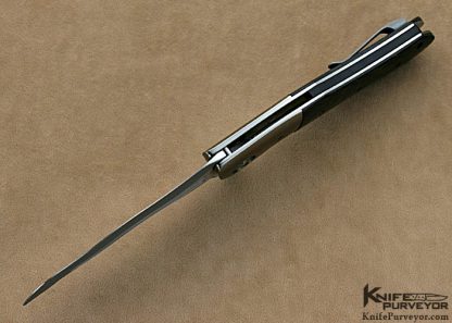 Allen Elishewtiz Custom Knife Liong Mah Design #19  Malaysian Jaguar Flipper - Image 4