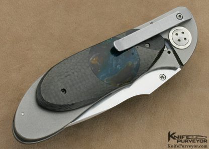 Allen Elishewitz Custom Knives Carbon Fiber & Acrylic "Stryker" Framelock - Image 3