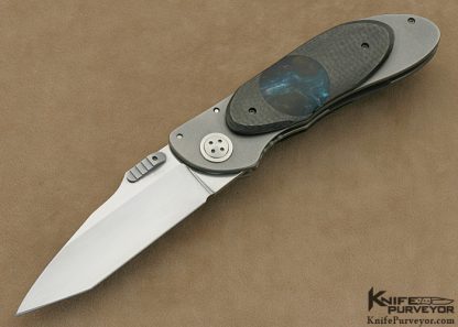 Allen Elishewitz Custom Knives Carbon Fiber & Acrylic "Stryker" Framelock