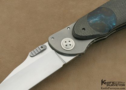 Allen Elishewitz Custom Knives Carbon Fiber & Acrylic "Stryker" Framelock - Image 2