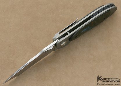 Allen Elishewitz Custom Knives Carbon Fiber & Acrylic "Stryker" Framelock - Image 4