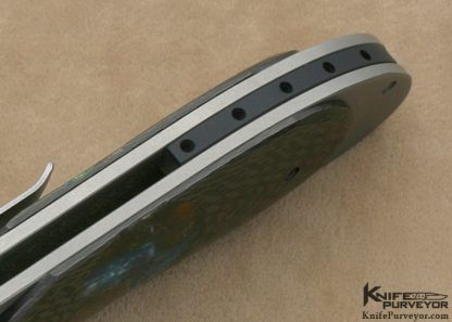 Allen Elishewitz Custom Knives Carbon Fiber & Acrylic "Stryker" Framelock - Image 6